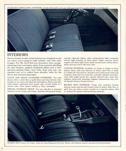 1968 Chevrolet Chevy II Nova Brochure Page 2